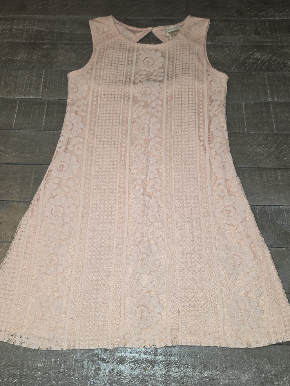 Altar'd State Lace Fit And Flare Dress Women's Pink Size Small C7